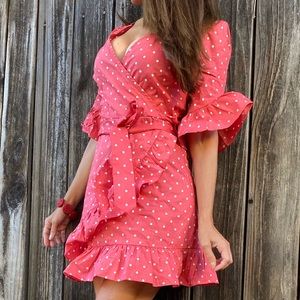 Gorg sexy little rockabilly polka dot wrap dress